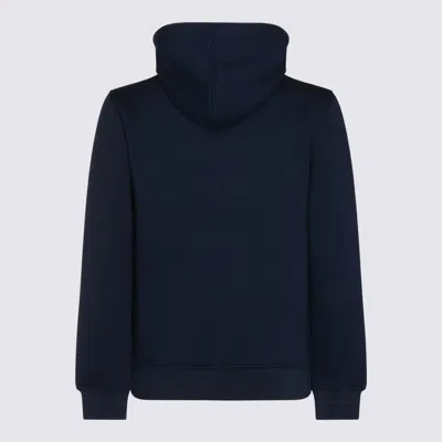 K-way Hooded Jacket With Side Pockets And Cuffs In Blue