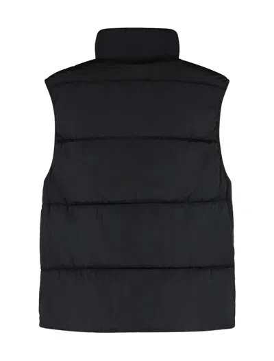 C.p. Company C.p.company Full Zip Down Vest In Black