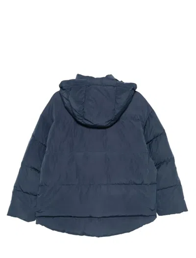 Emporio Armani Sv Recycled Down Jacket In Blue