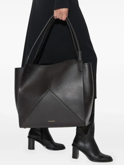 Victoria Beckham Leather Tote Bag In Black