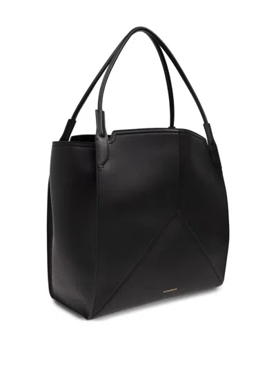 Victoria Beckham Leather Tote Bag In Black