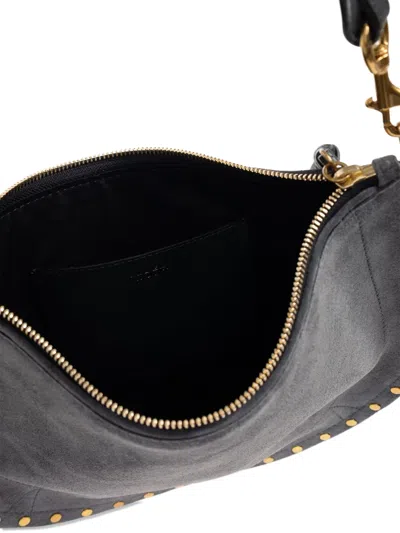 Isabel Marant Oskan Logo Stamped Crossbody Bag In Gray