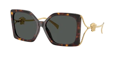 Versace Woman Sunglass Ve4502u In Green