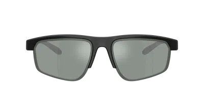 Ea7 Rectangular Unisex Sports Sunglasses In Gray