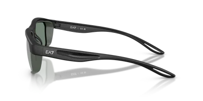 Ea7 Rectangular Unisex Sports Sunglasses In Gray