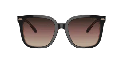 Coach Woman Sunglass Hc8381u Cl918 In Purple