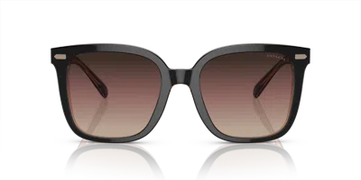 Coach Woman Sunglass Hc8381u Cl918 In Purple