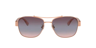 Coach Woman Sunglass Hc7161 Cr617 In Gold