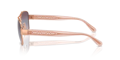 Coach Woman Sunglass Hc7161 Cr617 In Gold