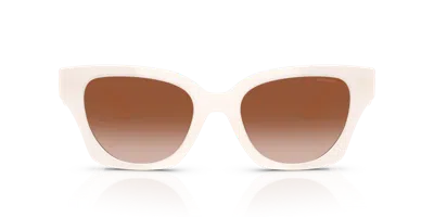 Coach Woman Sunglass Hc8418u Cad18 In Brown