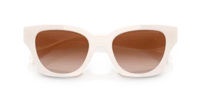 Coach Woman Sunglass Hc8418u Cad18 In Brown
