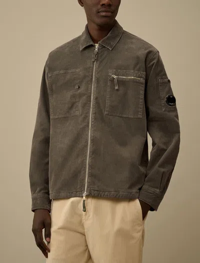 C.p. Company C.p.company Shirts Grey In Brown