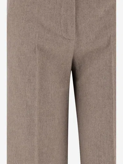 Ql2 Wool Trousers In Brown
