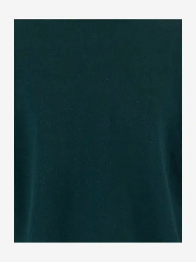 Guest In Residence Cashmere Sweater With Turn-up Cuffs In Green