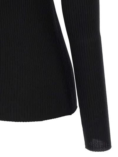 Theory Ribbed Sweater In Black