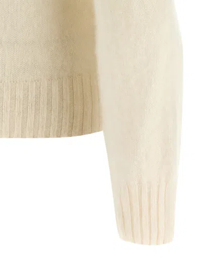 Tom Ford Seamless Ultrasoft Wool Crewneck Sweater In White