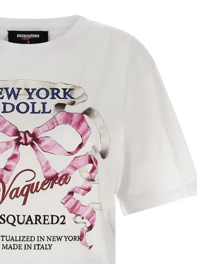 Dsquared2 T Shirt Capsule Vaquera X  In White