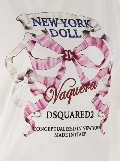 Dsquared2 T Shirt Capsule Vaquera X  In White