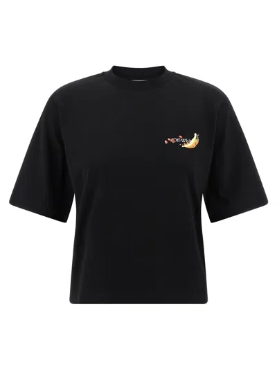 Off-white Graphic Arrow Fruit Design T-shirt In Black