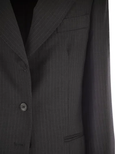 Weekend Max Mara Weekend Maxmara Edmea Wool Canvas Blazer In Gray