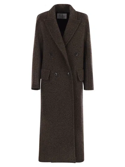 Max Mara Maxmara Arco1234 Coat In Virgin Wool And Cashmere In Brown