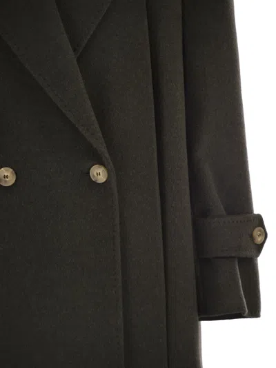 Weekend Max Mara Weekend Maxmara Smalto Wool Drape Coat In Gray