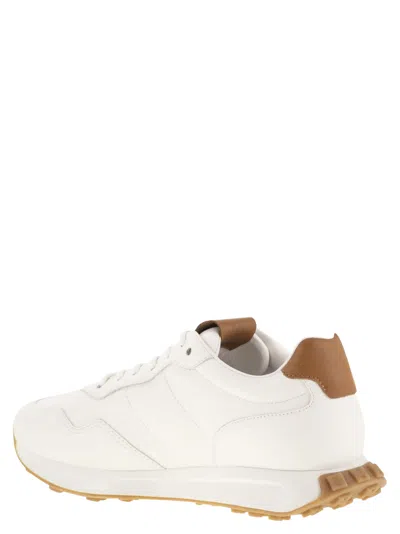 Hogan H601 Leather Low-top Sneakers In White