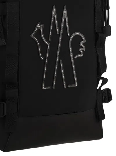 Moncler Grenoble Technical Water-repellent Backpack In Black