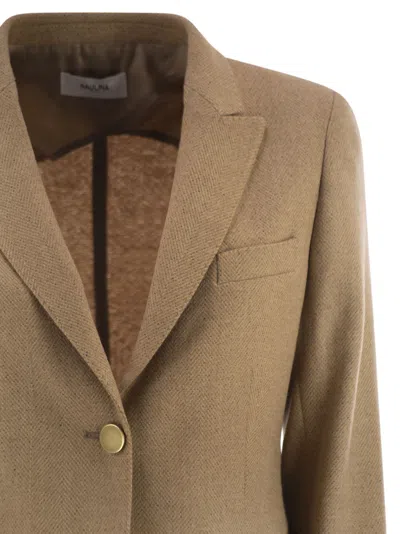 Saulina Angelica Two Button Blazer In Brown