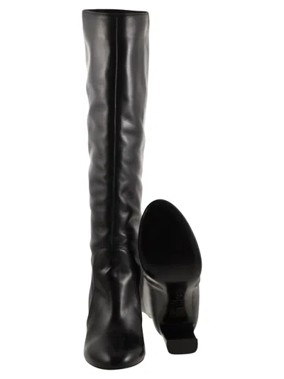 Stuart Weitzman Babette Tubo High Boots T. 085 In Black