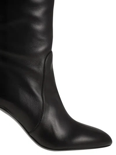 Stuart Weitzman Babette Tubo High Boots T. 085 In Black