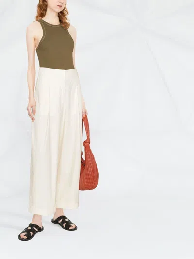 Studio Nicholson Cream Cotton Twill Dordoni Trousers In Neutral