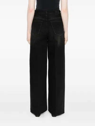 Totême Toteme Main Wide Leg Denim Jeans In Black