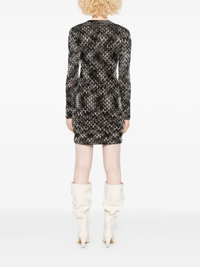Missoni Wool Blend Short Dress In Black