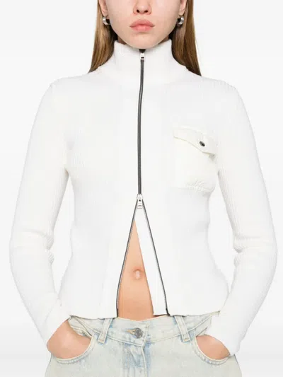 Herno Zip-up Jacket In White