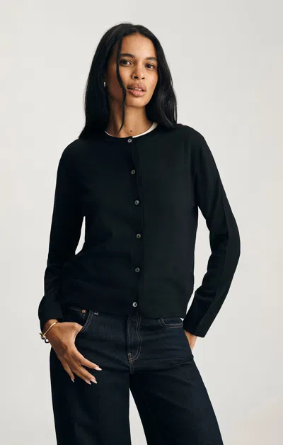 Mavi Edition Wool Cardigan In Black In Black