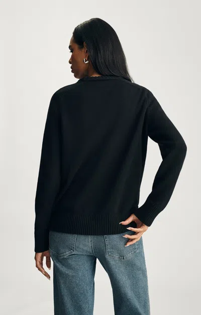 Mavi Crew Neck Sweater In Black In Black