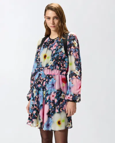 Pinko Agretti Minikleid Mit Blumen-print In Multi