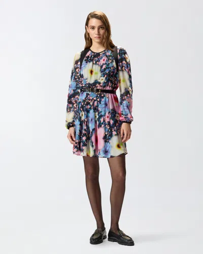 Pinko Agretti Minikleid Mit Blumen-print In Multi