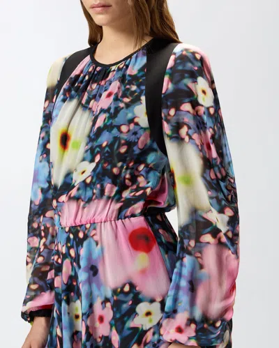 Pinko Agretti Minikleid Mit Blumen-print In Multi