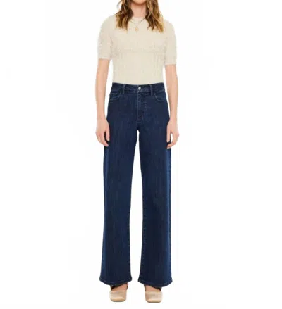 Kancan Camila High Rise Wide Leg Jeans In Blue In Blue