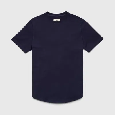Salty Crew Men's Salty Scoop Cotton Tee In Navy Blazer In Blue