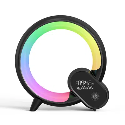 Proxxi Creative Q Light Analog Sunrise Digital Display Alarm Clock Bluetooth Audio Intelligent Wake-up Q Co