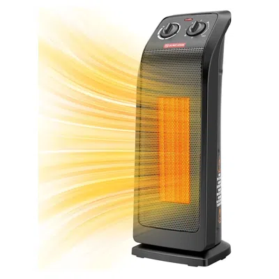 Proxxi 18" Tower Heater For Indoor Use, 1500w Fast Heating Ceramic Electric Heater With Thermostat, 3 Modes