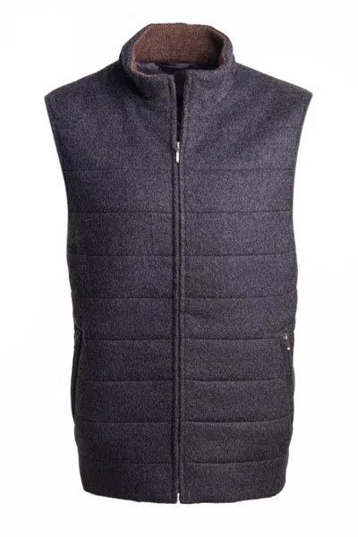 Fiore Di Napoli Alpaca-wool Vest In Gray