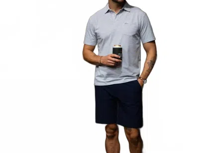 Fish Hippie Co Pamlico Stripe Polo In Midnight In Multi