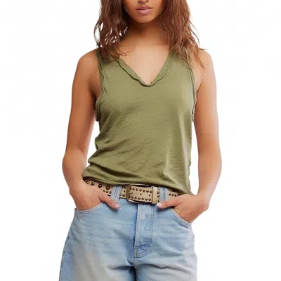 Free People Easy Tank Top In Pete Moss In Multi