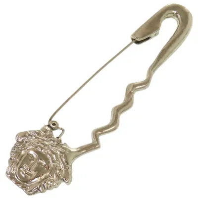 Pre-owned Versace Metal Brooch () In Silver
