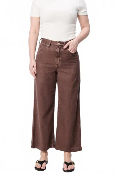 Dear John Denim Audrey Wide Leg Pant In Cappuccino In Brown
