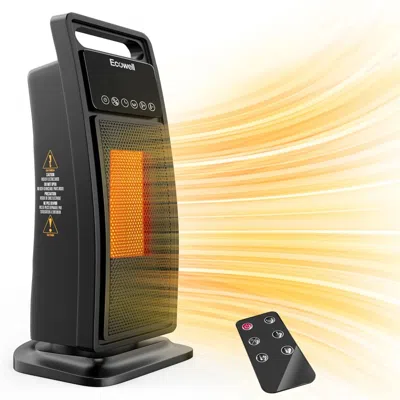Proxxi Ecowell 21" Tower Heater With Remote 2000w Ceramic Warm Air Fan Portable Heater For Home Bedroom Off
